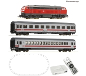 Roco 5110011 - H0 - Digital Start Set Personenzug Diesellok BR 218 mit GEOLINE, DB AG, Ep. VI - mit Multimaus